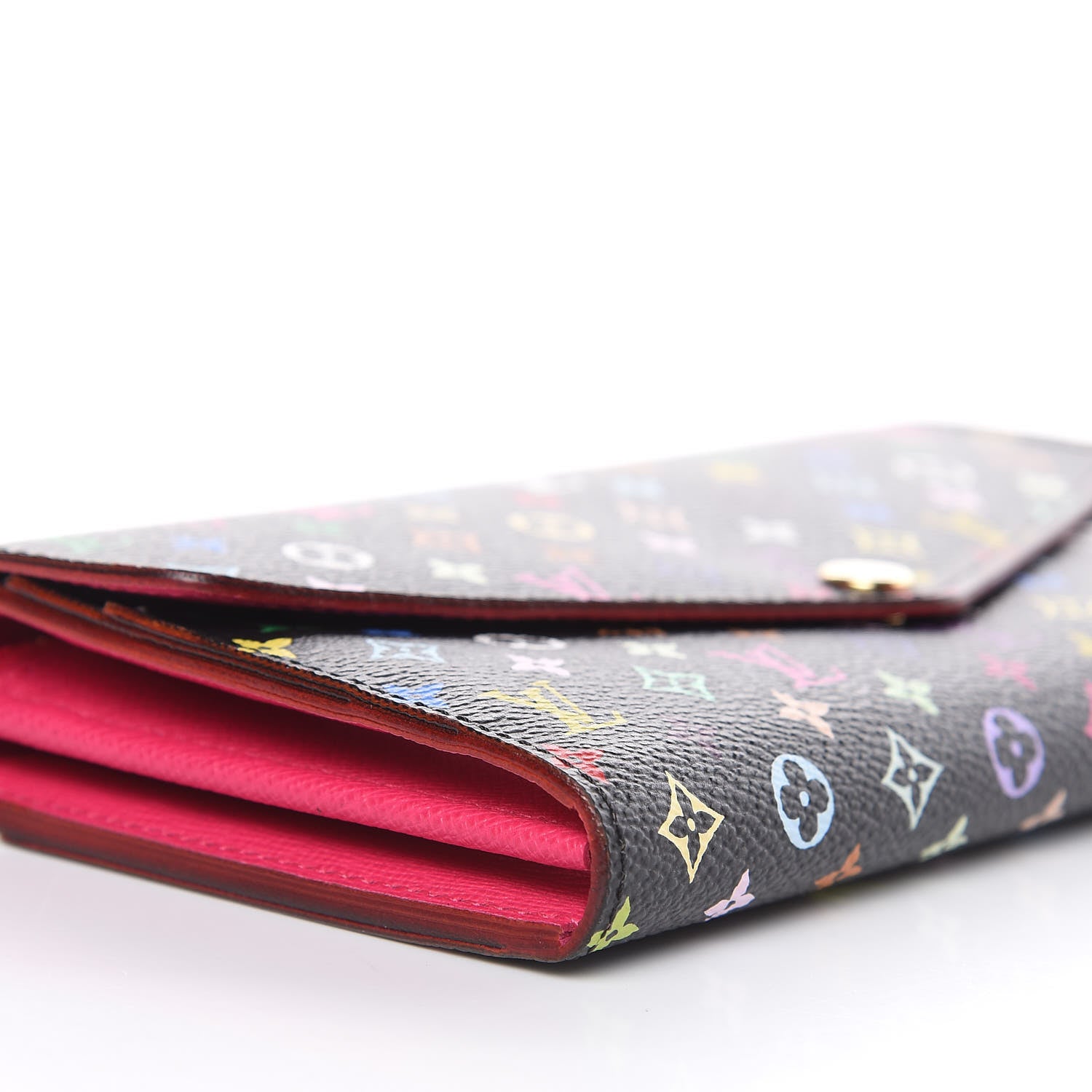 Louis Vuitton Monogram Multicolor Sarah Wallet NM Black Grenade 7 of 8