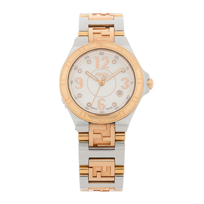 Fendi Stainless Steel Diamond Mother of Pearl 28mm 4600L Quartz Watch 1 of 4