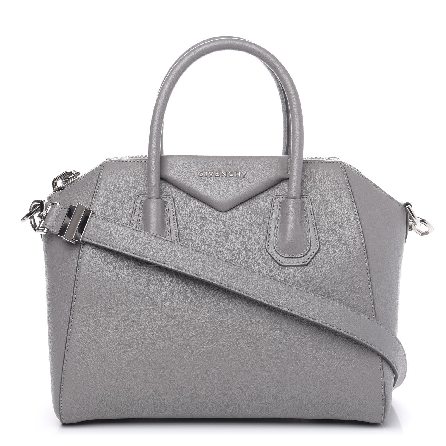 Givenchy Sugar Goatskin Small Antigona Pearl Grey 1 of 15
