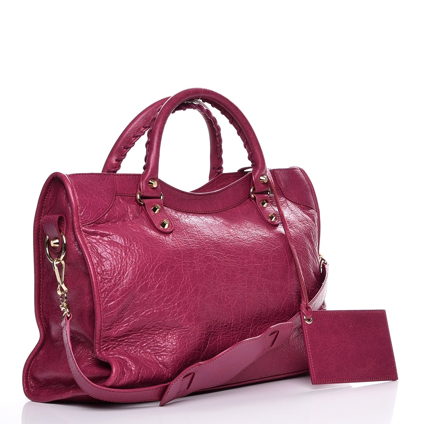 Agneau Classic Gold Hardware City Rose Dahlia