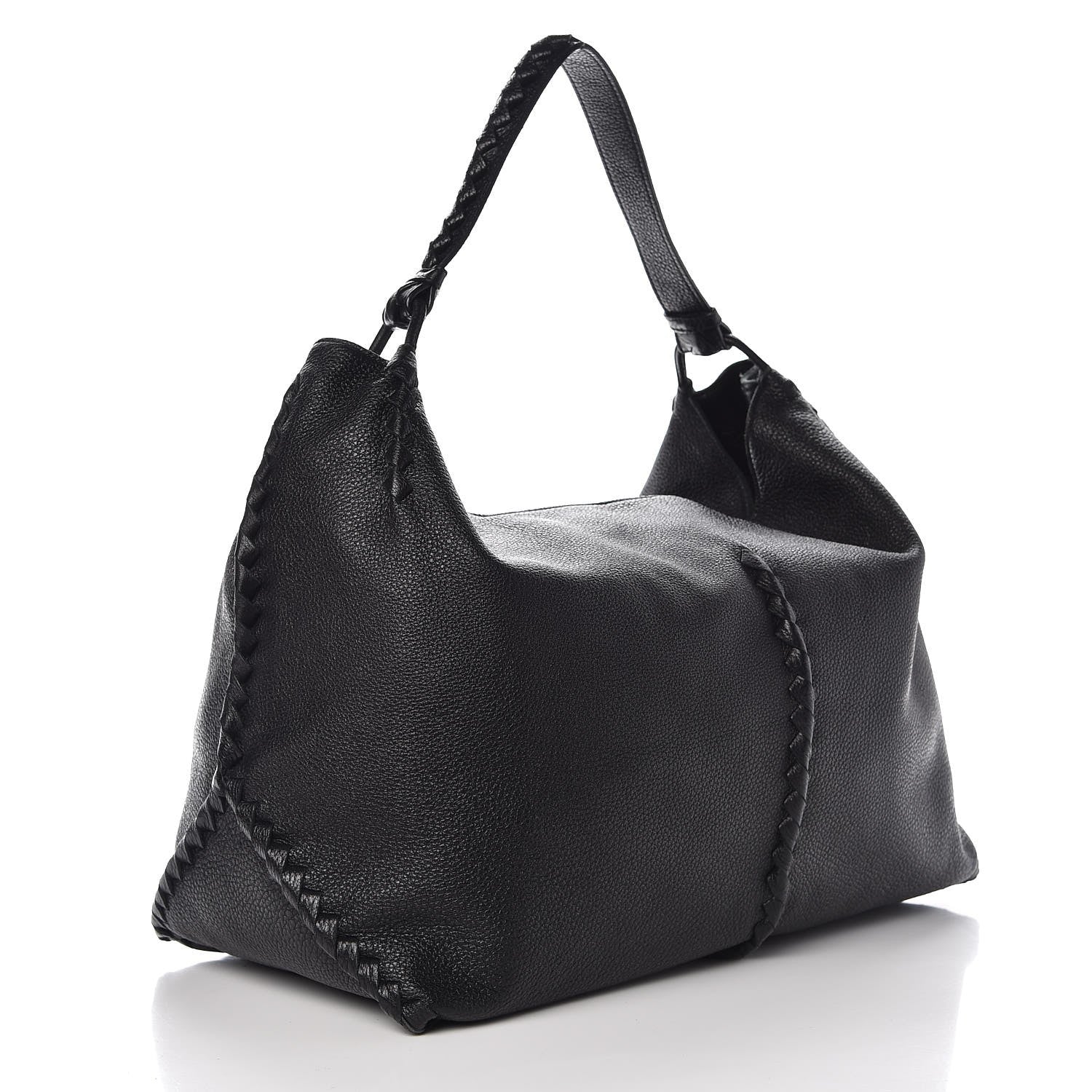 Bottega Veneta Cervo Deerskin Hobo Nero Black 3 of 7