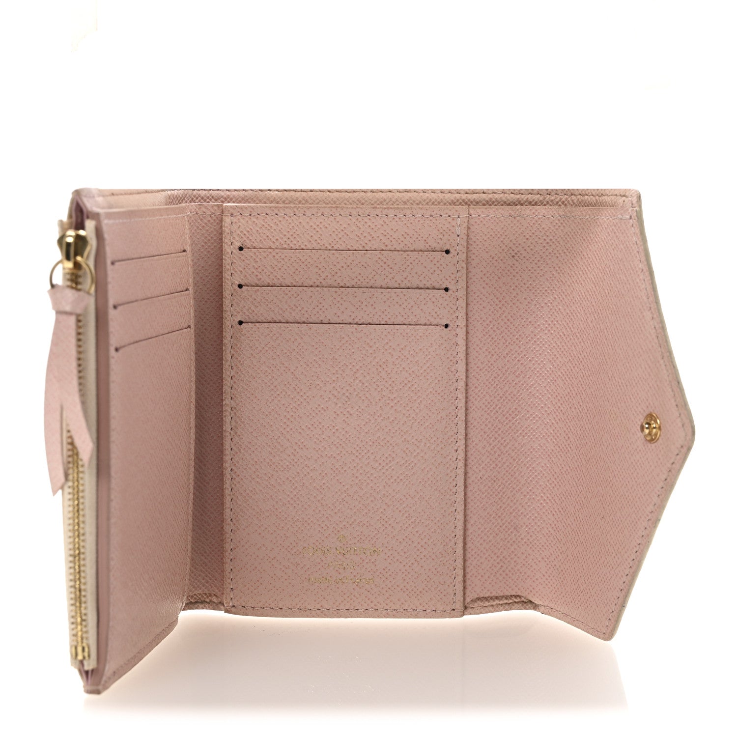Louis Vuitton Damier Azur Victorine Wallet Rose Ballerine 5 of 7