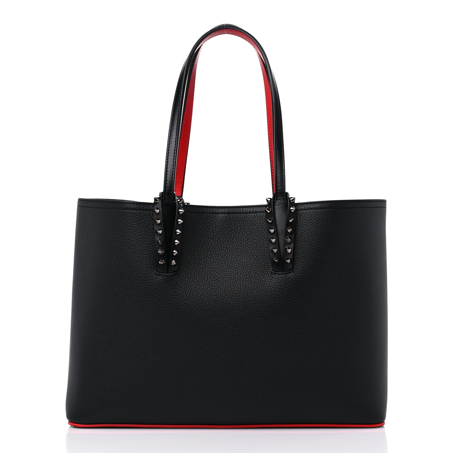 Calfskin Spikes East West Cabata Tote Black