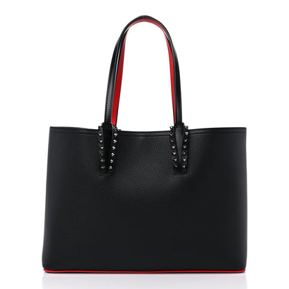 Christian Louboutin Calfskin Spikes East West Cabata Tote Black 3 of 11