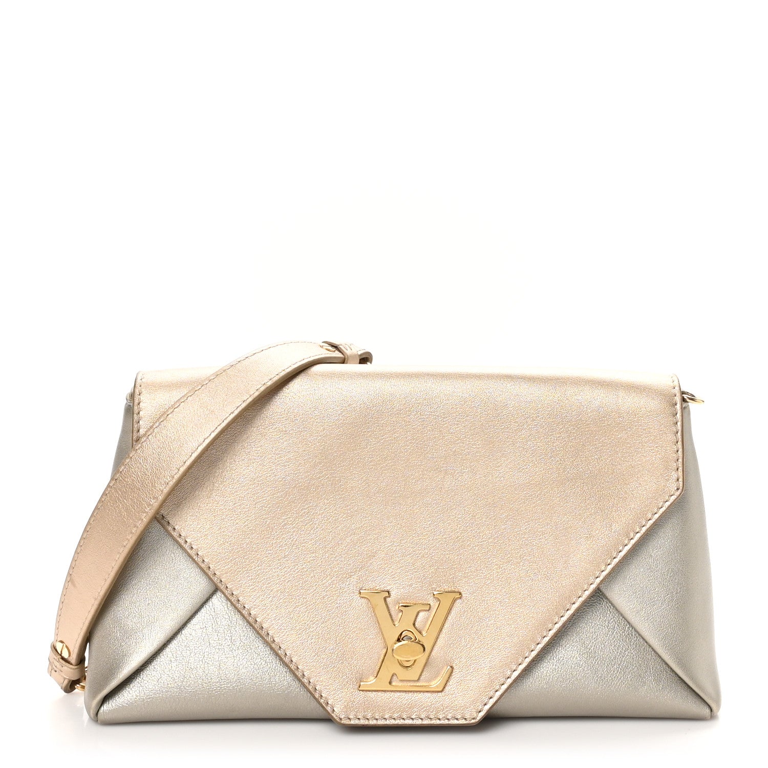 Louis Vuitton Metallic Calfskin Love Note Gold Silver 1 of 11