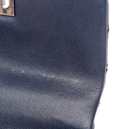Chanel Caviar Quilted Mini Coco Handle Flap Navy Blue 9 of 12