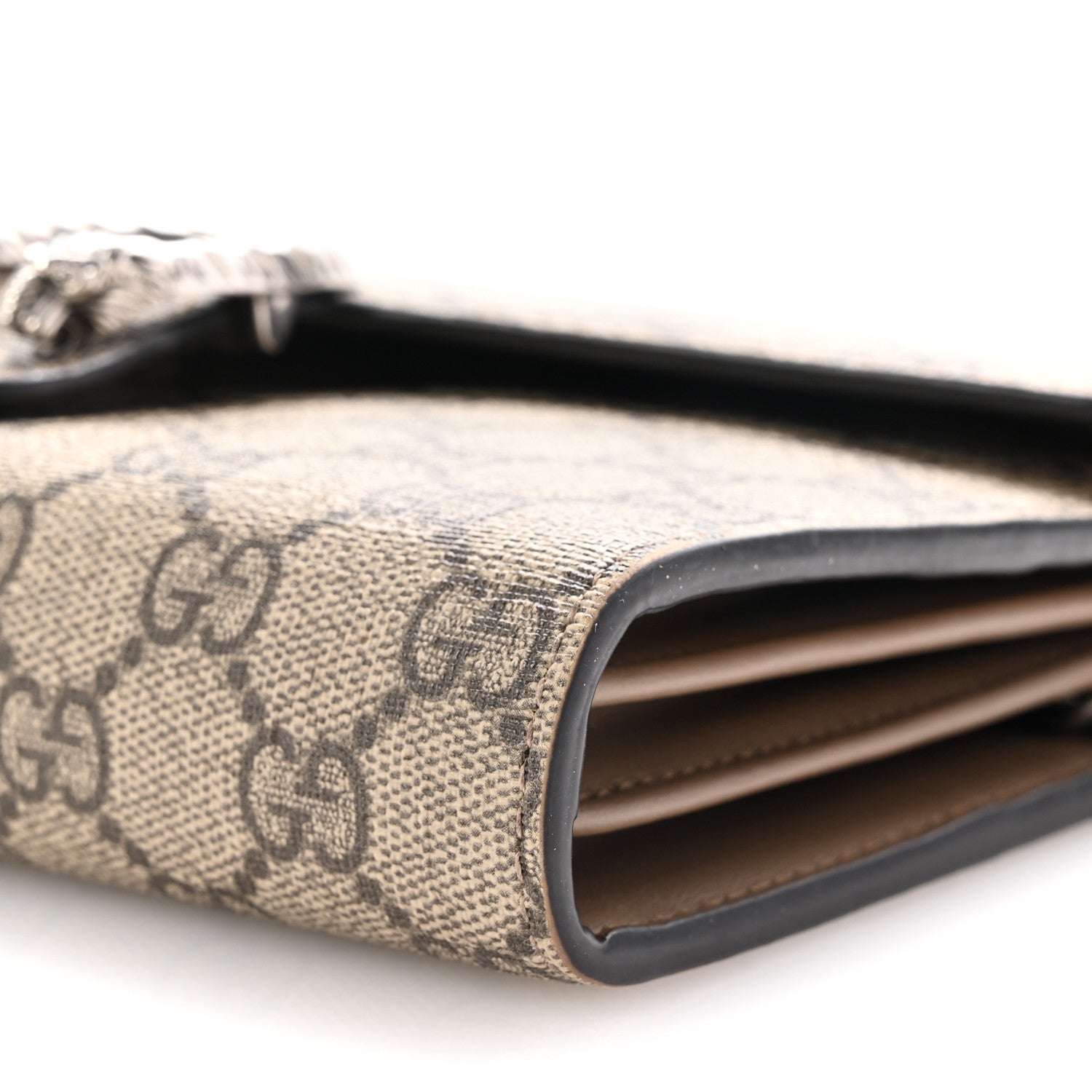 Gucci GG Supreme Monogram Mini Dionysus Chain Wallet Beige Taupe 10 of 12