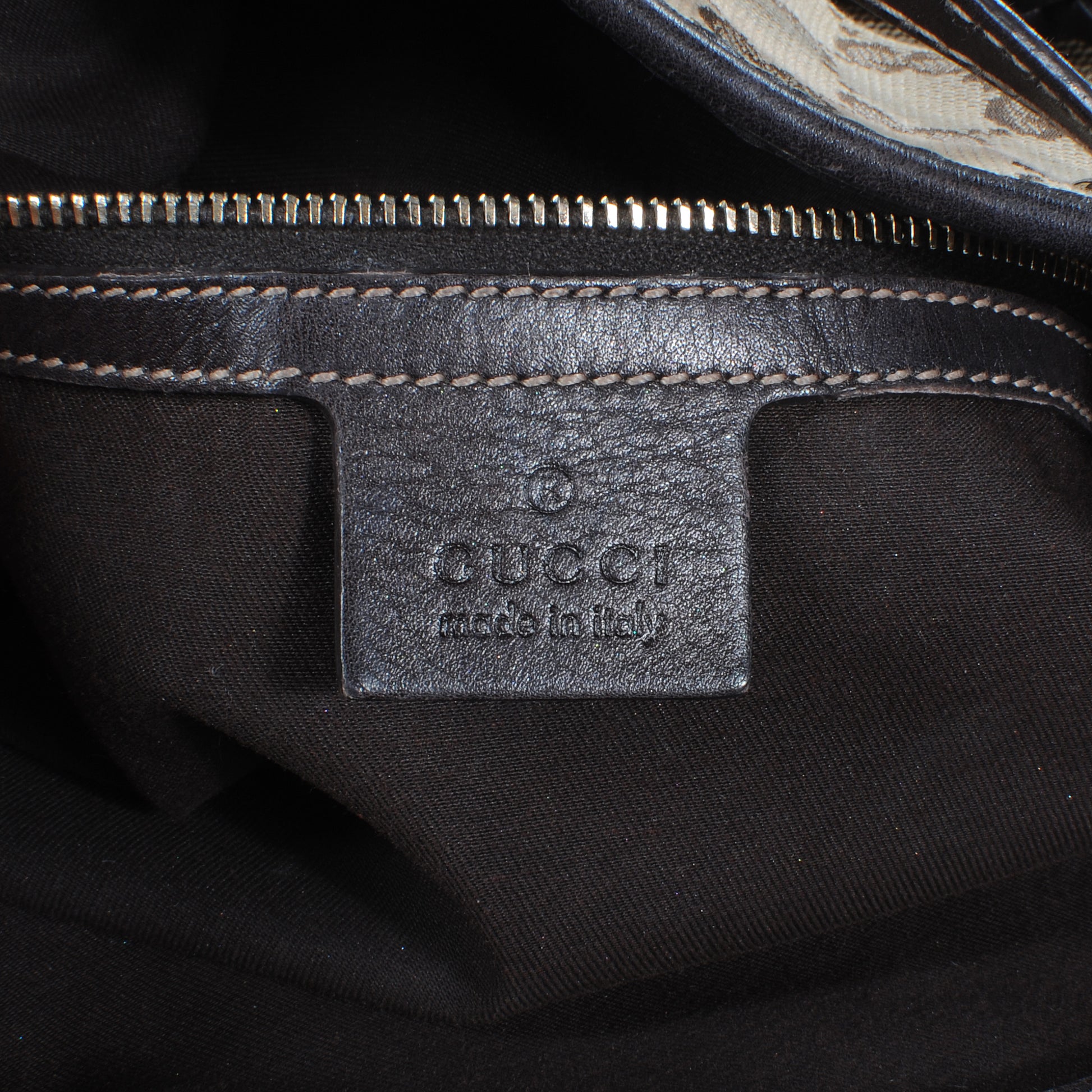 Gucci Monogram Peggy Braided Tote Ebony 5 of 8