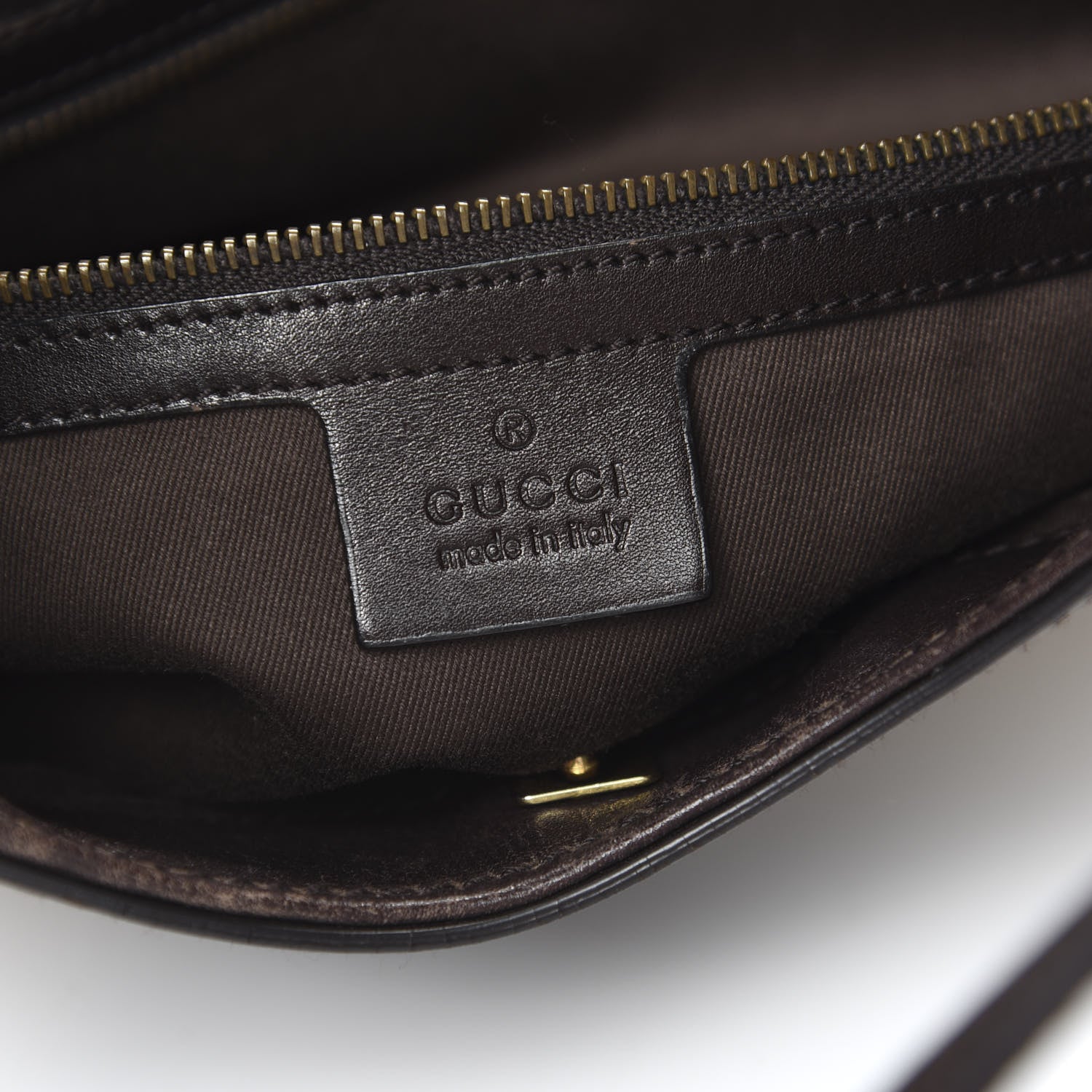 Gucci Monogram Half Moon Hobo Dark Brown 5 of 12
