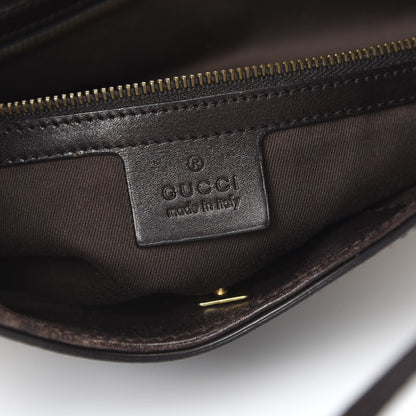 Gucci Monogram Half Moon Hobo Dark Brown 5 of 12
