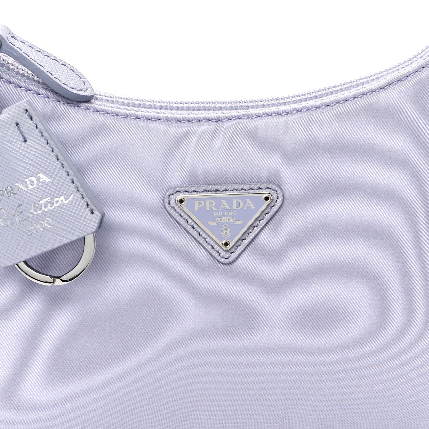 Prada Tessuto Nylon Saffiano Mini Re-Edition 2005 Bag Purple 8 of 10