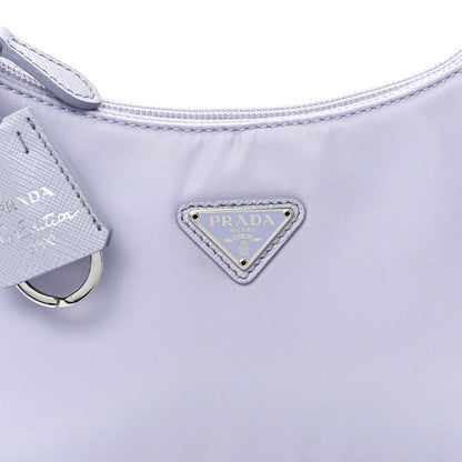 Prada Tessuto Nylon Saffiano Mini Re-Edition 2005 Bag Purple 8 of 10