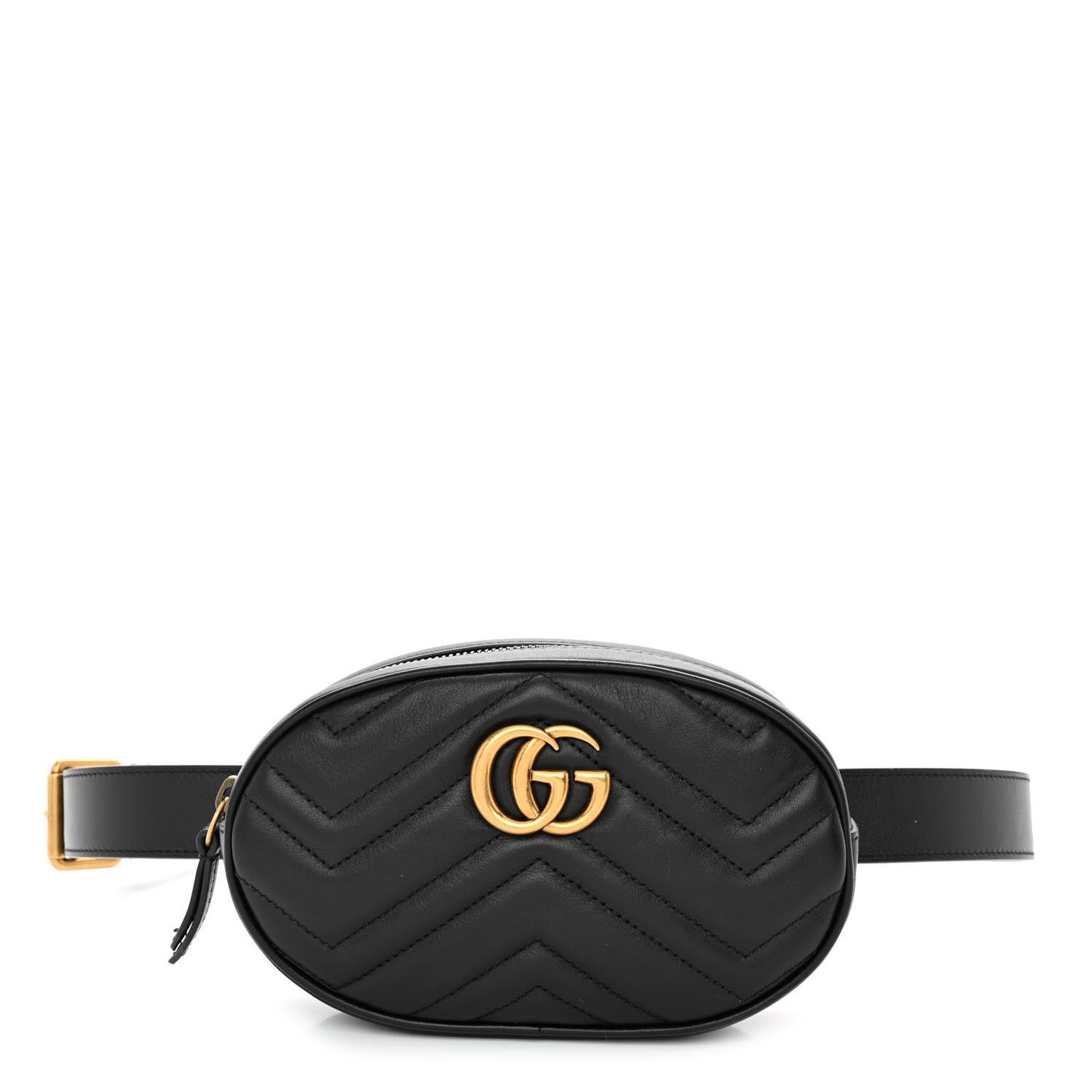 Calfskin Matelasse GG Marmont Belt Bag 95 38 Black