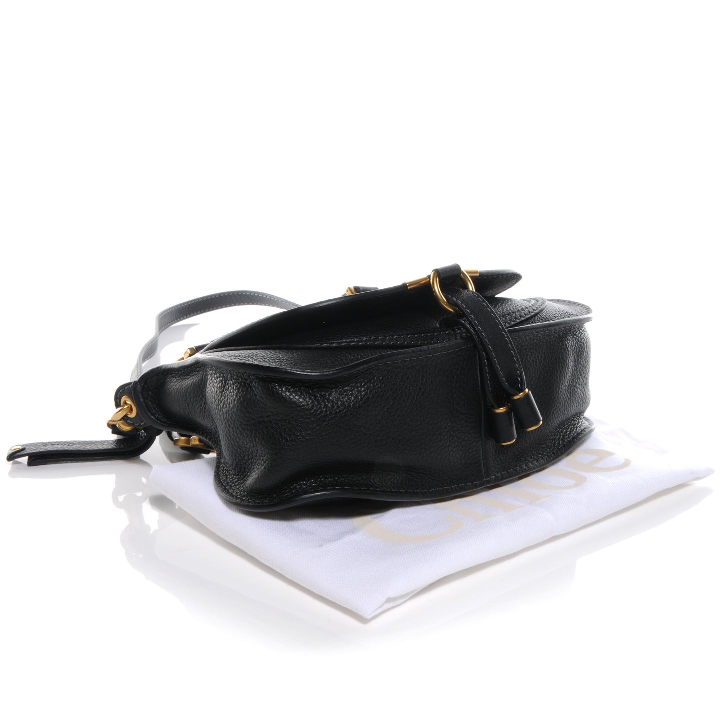 Calfskin Mini Marcie Satchel Black