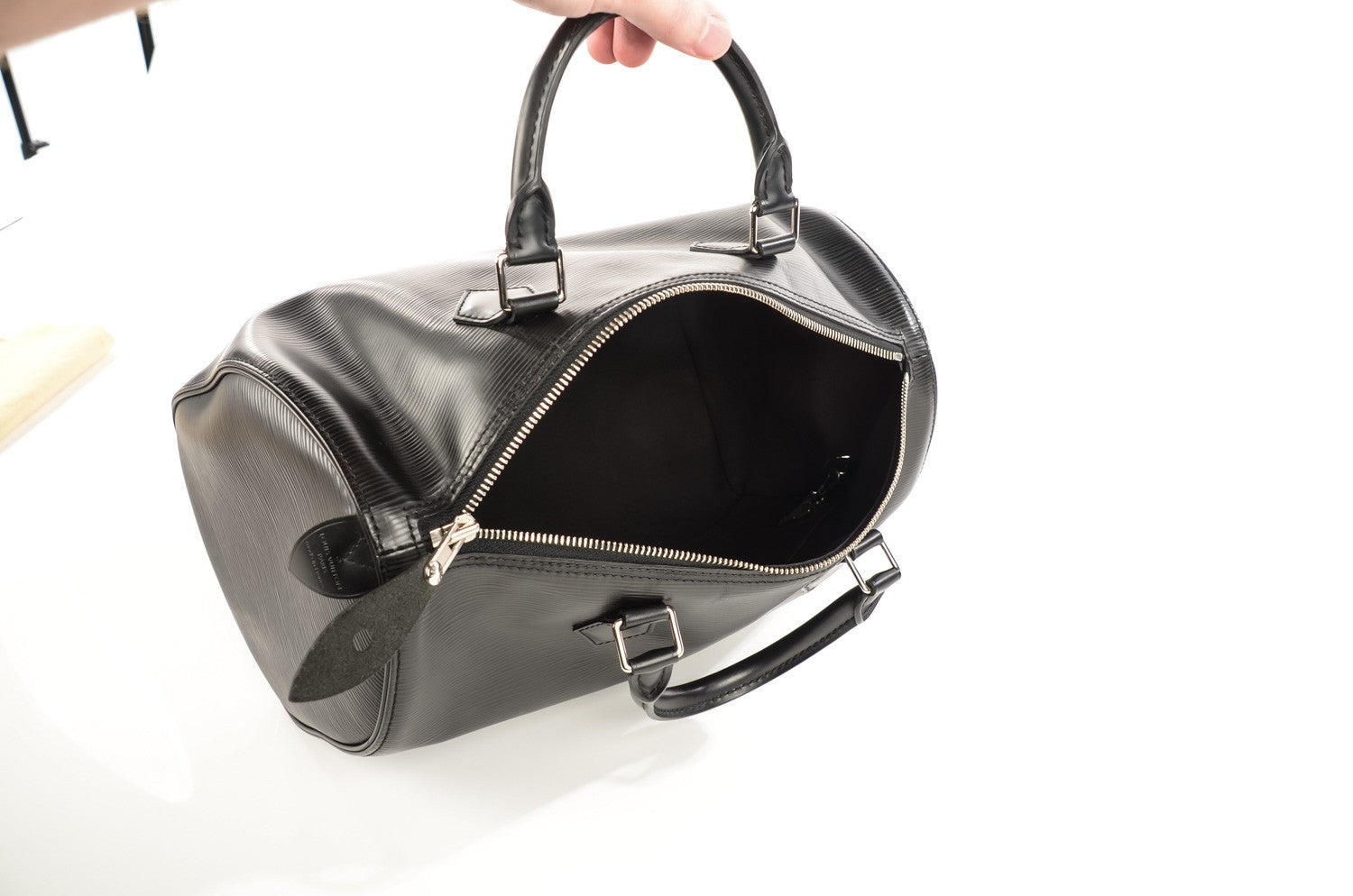 Louis Vuitton Epi Speedy 30 Black 7 of 8
