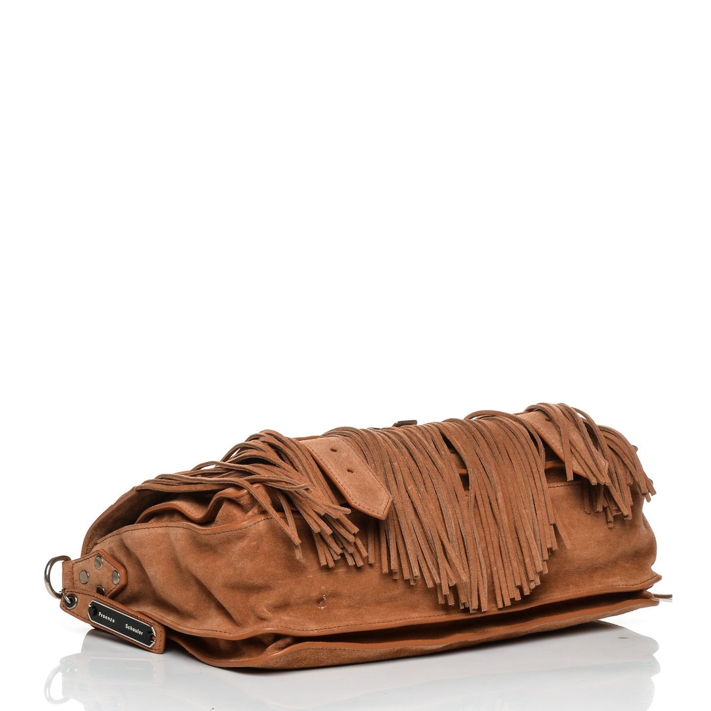 Suede Fringe Medium PS1 Satchel Dune