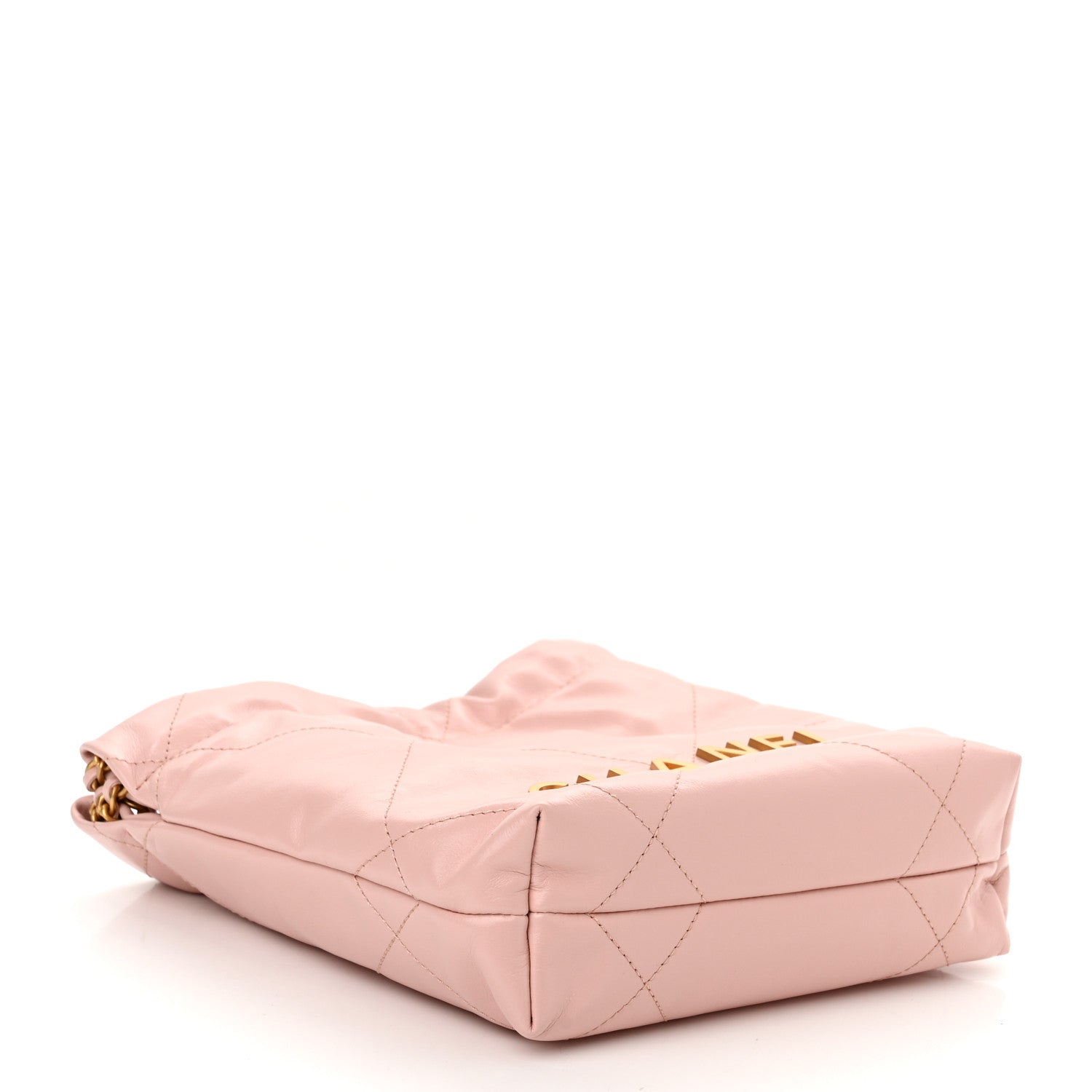 Chanel Shiny Calfskin Quilted Mini Chanel 22 Rose Clair 4 of 10