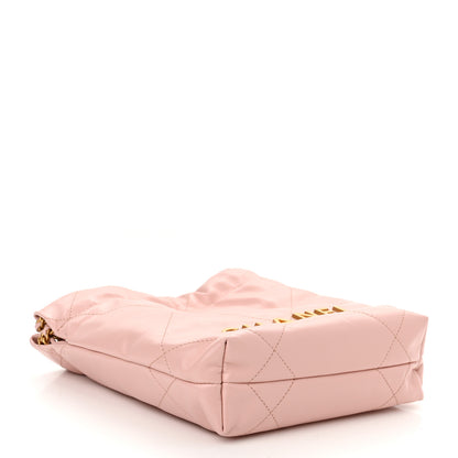 Chanel Shiny Calfskin Quilted Mini Chanel 22 Rose Clair 4 of 10