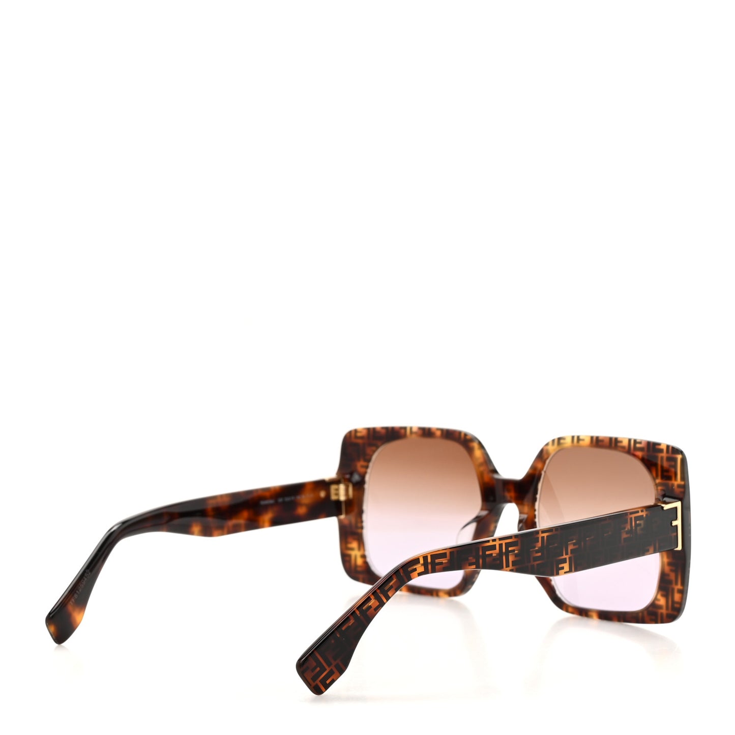Acetate Fendi Bold Sunglasses FE40036U Havana Black