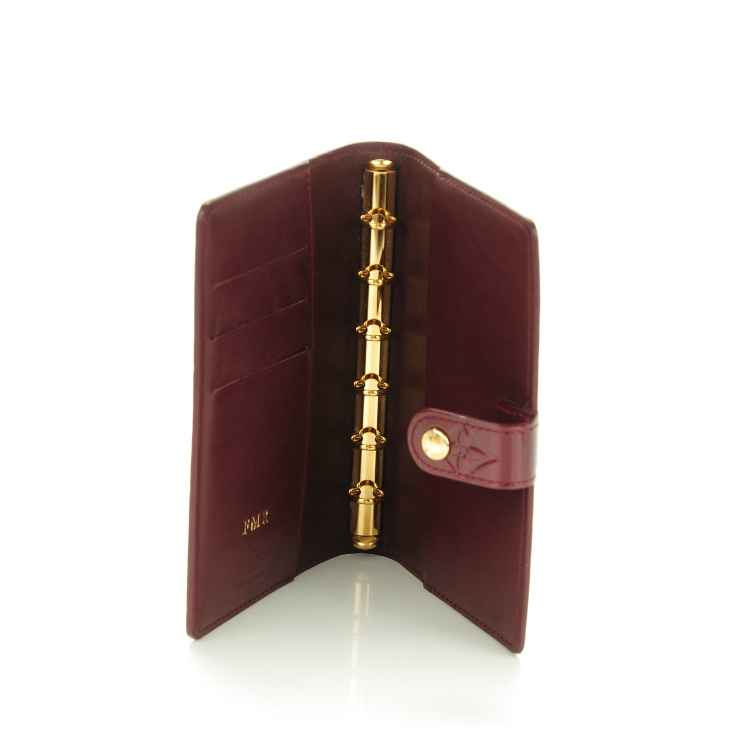 Louis Vuitton Vernis Small Ring Agenda Cover Rouge Fauviste 5 of 7