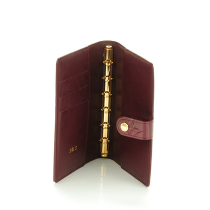 Louis Vuitton Vernis Small Ring Agenda Cover Rouge Fauviste 5 of 7