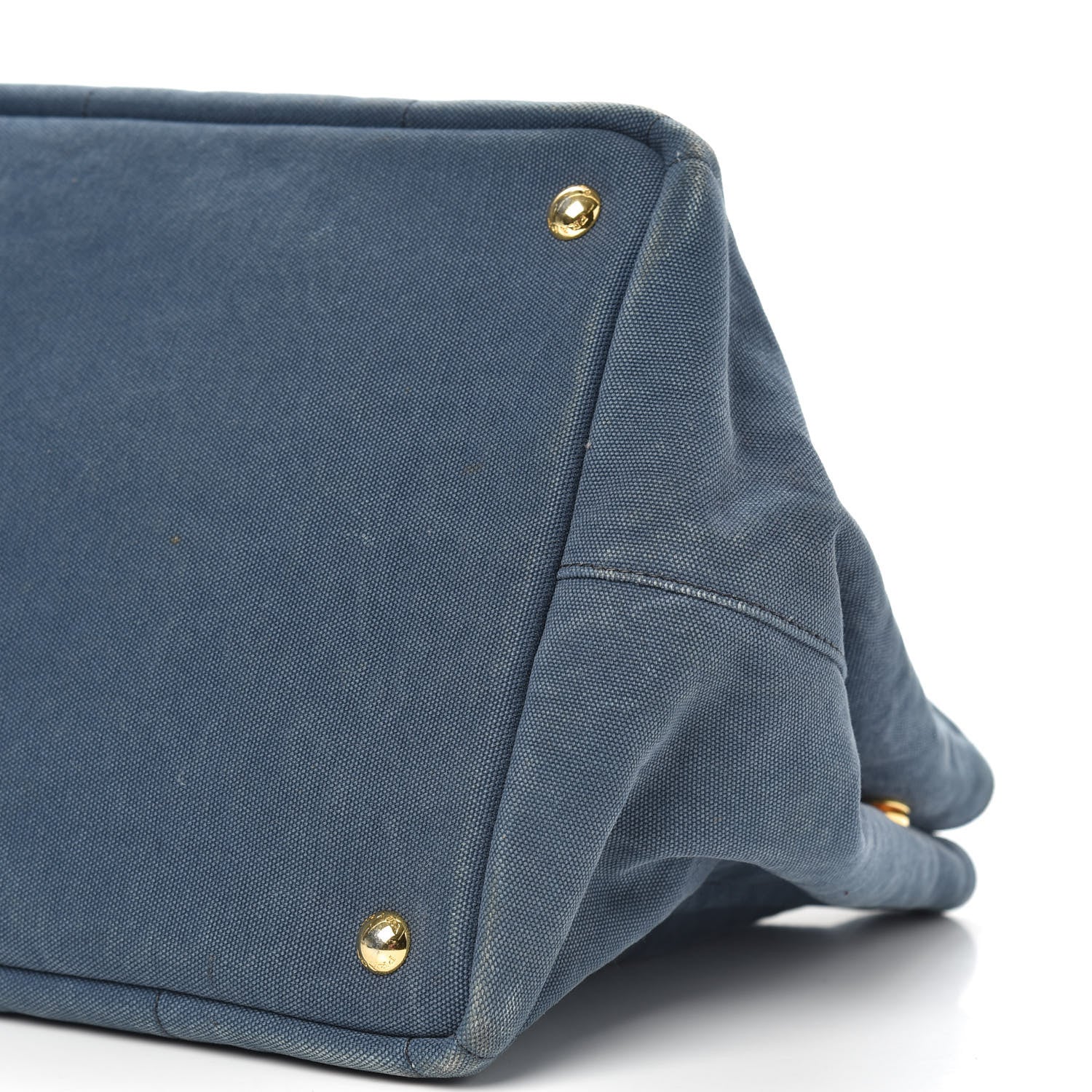 Prada Canvas Canapa Logo Tote Blue 12 of 18
