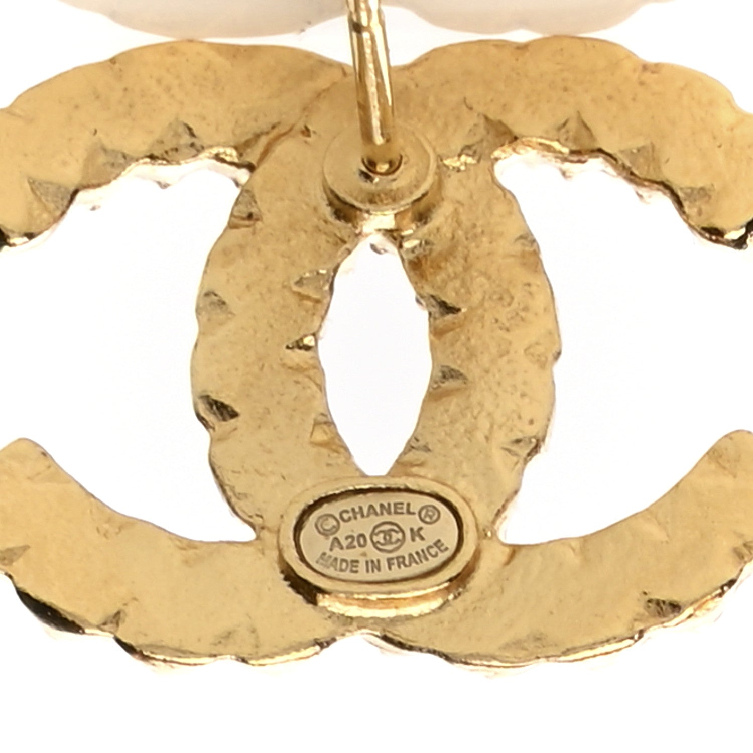 Chanel Crystal Over The Rainbow CC Earrings Gold Multicolor 4 of 4