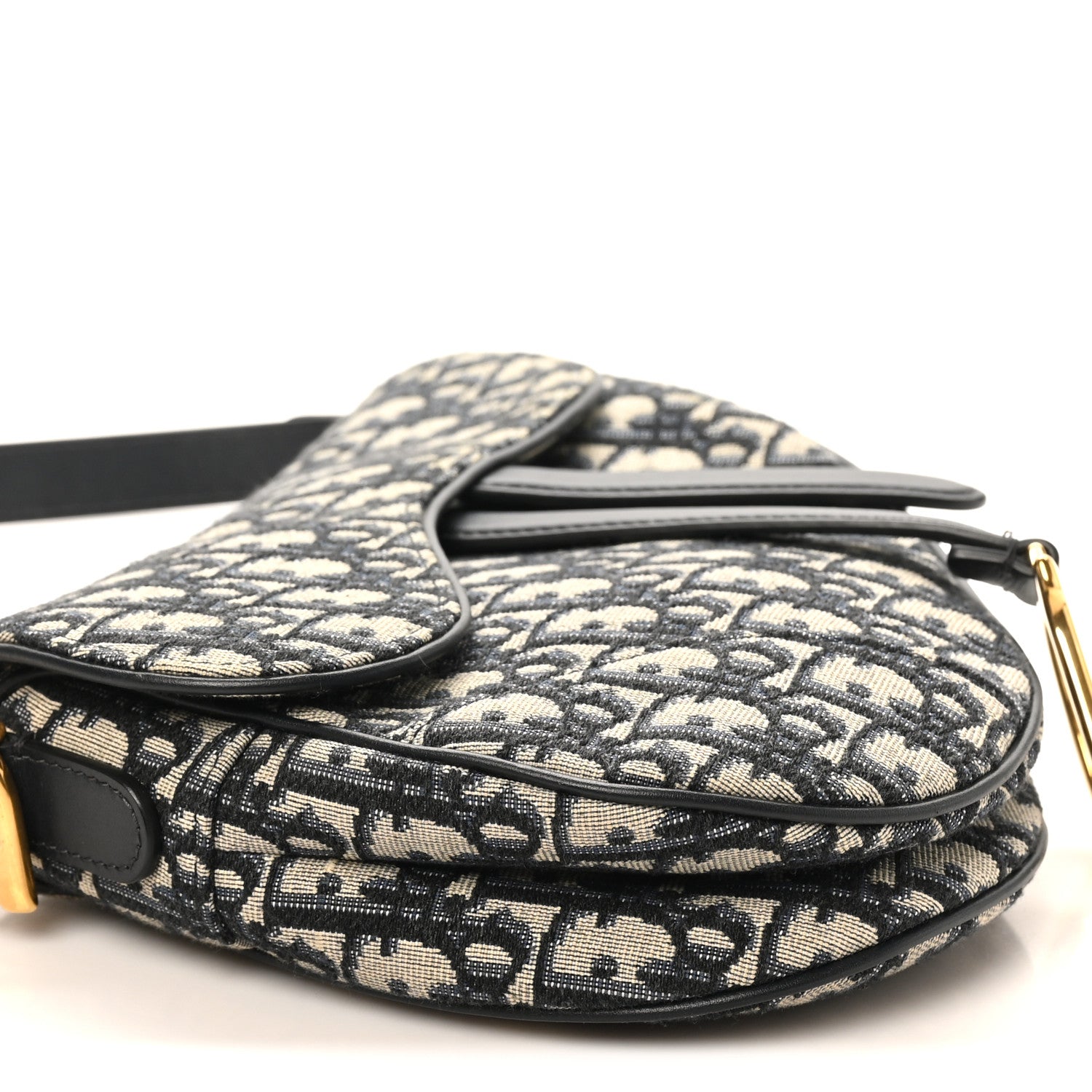 Christian Dior Oblique Saddle Bag Blue 9 of 10