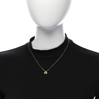 Van Cleef & Arpels 18K Yellow Gold Diamond Mini Frivole Pendant Necklace 2 of 6
