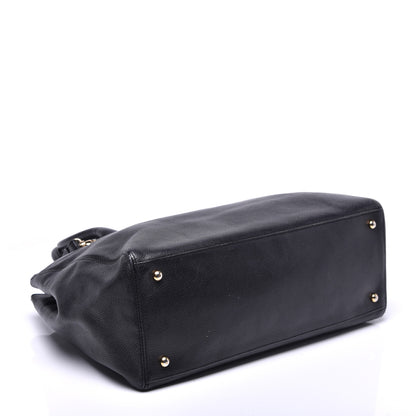 Chanel Calfskin Cerf Executive Shopper Tote Black 5 of 10