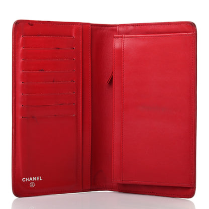 Chanel Caviar Sevruga Yen Wallet Red 4 of 6