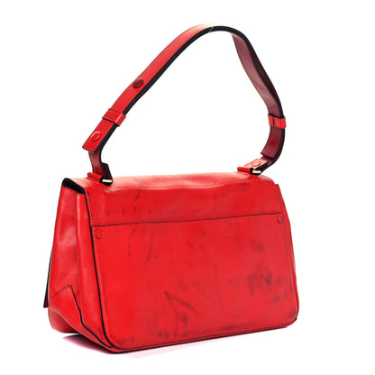 Proenza Schouler Calfskin Double Sided PS Courier Bag Red 2 of 8