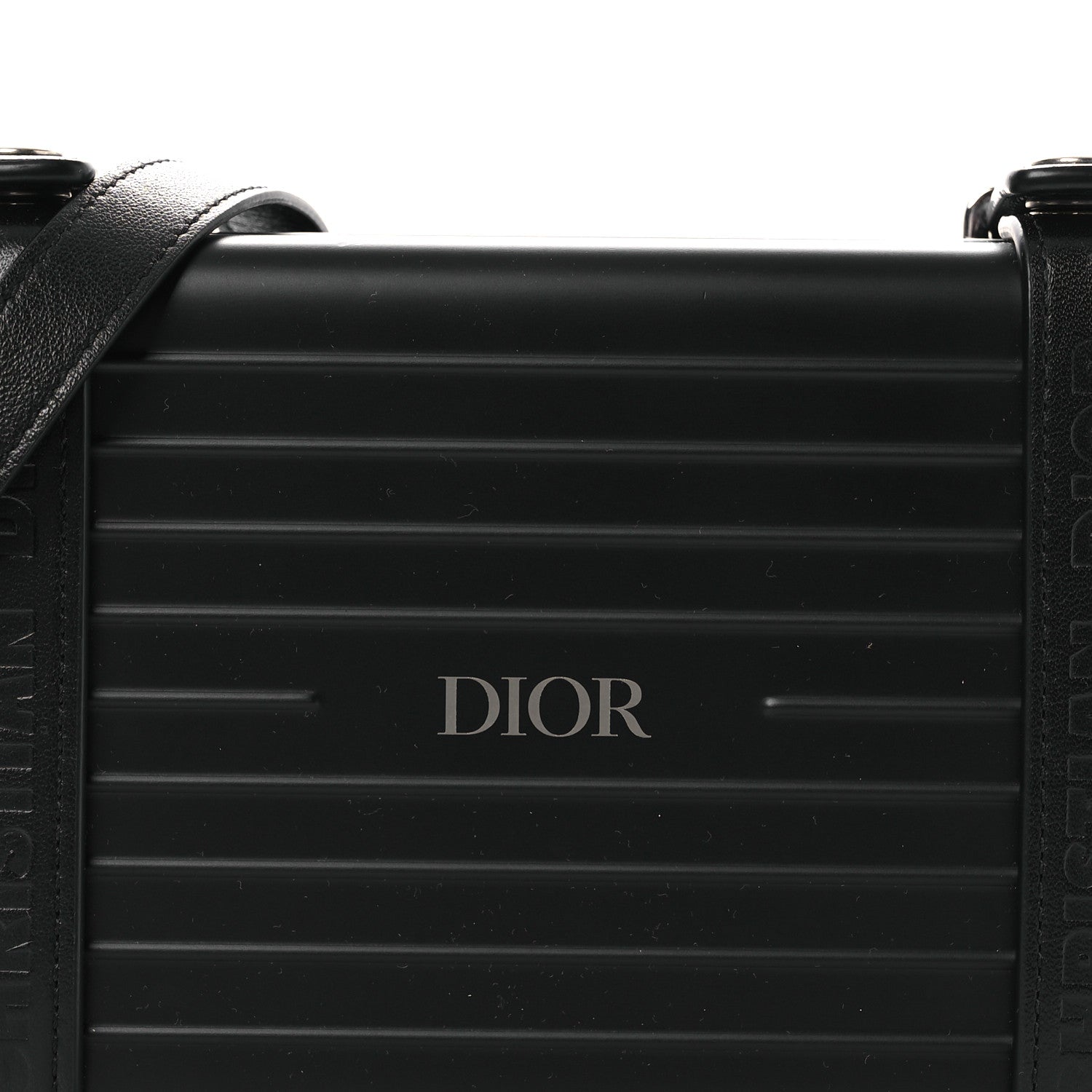 Christian Dior X RIMOWA Aluminum Personal Clutch On Strap Black