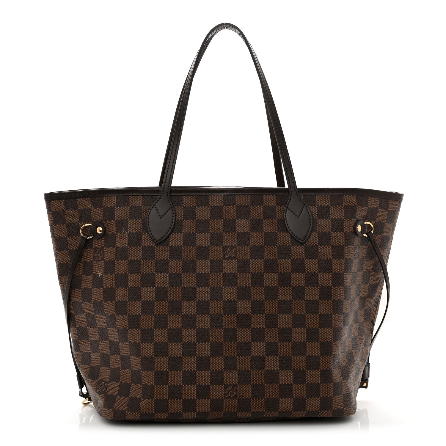 Louis Vuitton Damier Ebene Neo Neverfull MM Rose Ballerine 1 of 11