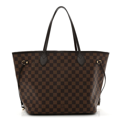 Louis Vuitton Damier Ebene Neo Neverfull MM Rose Ballerine 1 of 11