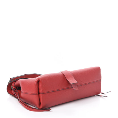 Valentino Garavani Calfskin Small VRing Chain Shoulder Bag Red 4 of 9