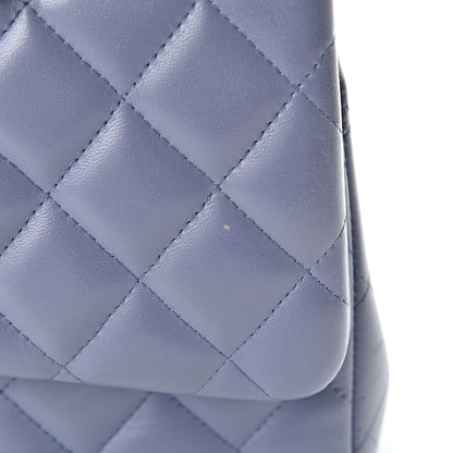 Chanel Lambskin Quilted Jumbo Double Flap Light Purple 13 of 18