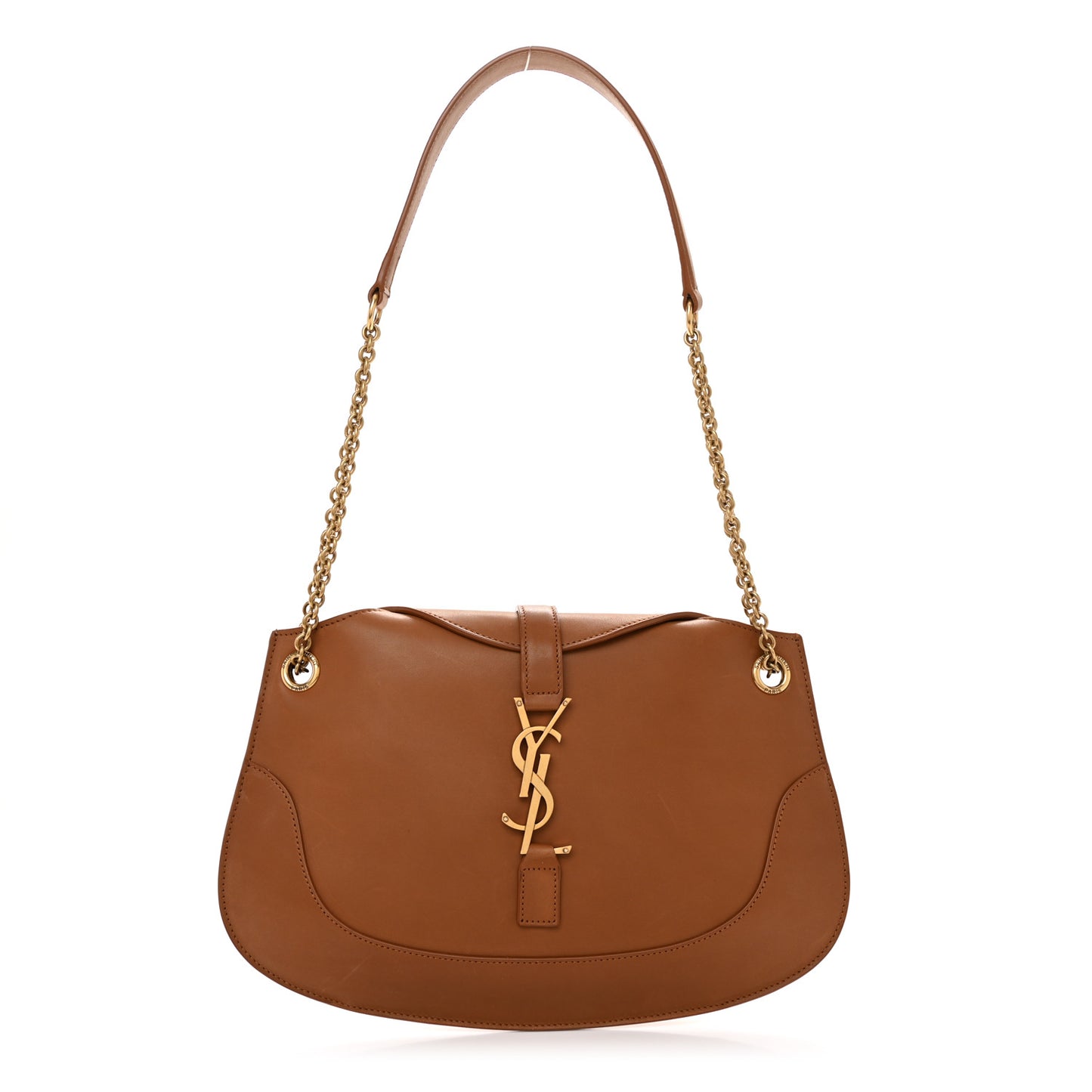 Smooth Calfskin Small Sienna Shoulder Bag Brick