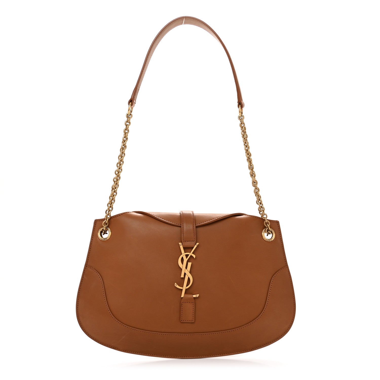 Saint Laurent Smooth Calfskin Small Sienna Shoulder Bag Brick 1 of 10