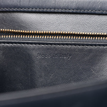 Celine Box Calfskin Medium Classic Box Flap Bag Navy 7 of 15
