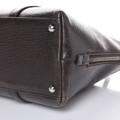 Gucci Textured Calfskin Shoulder Bag Dark Brown 12 of 12