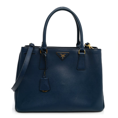 Prada Saffiano Medium Galleria Double Zip Tote Cobalto 1 of 13