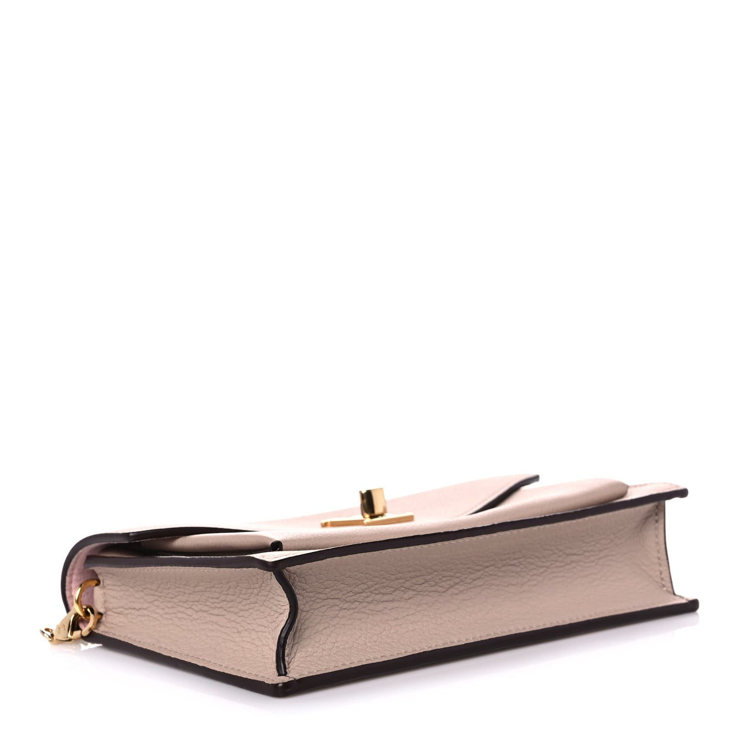 Soft Calfskin My Lockme Chain Pochette Greige