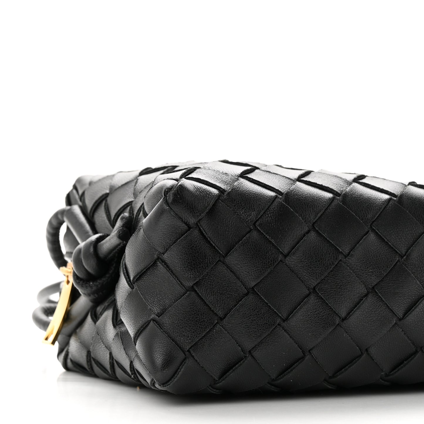 Nappa Intrecciato Mini Loop Camera Bag Black