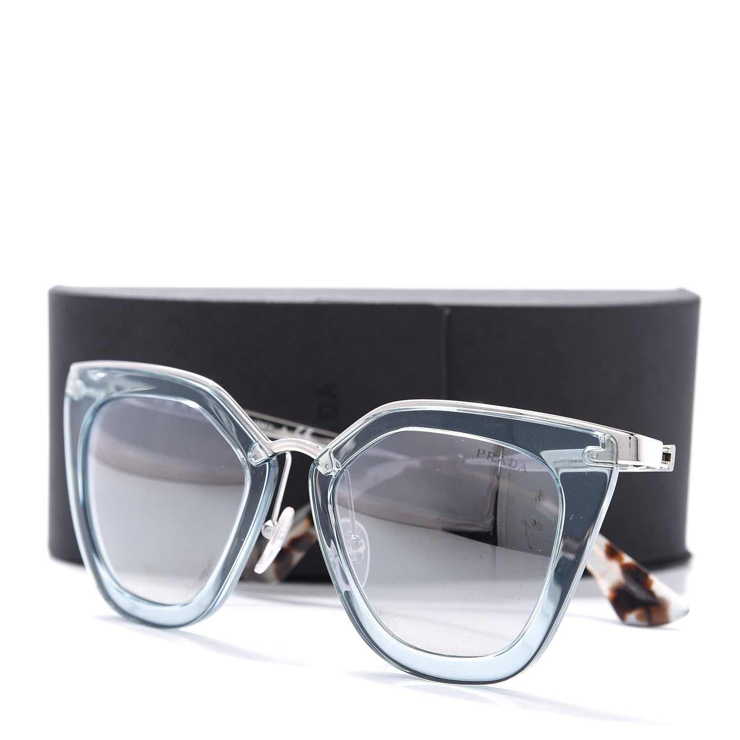 Prada Cinema Sunglasses SPR 53S Transparent Light Blue 7 of 7