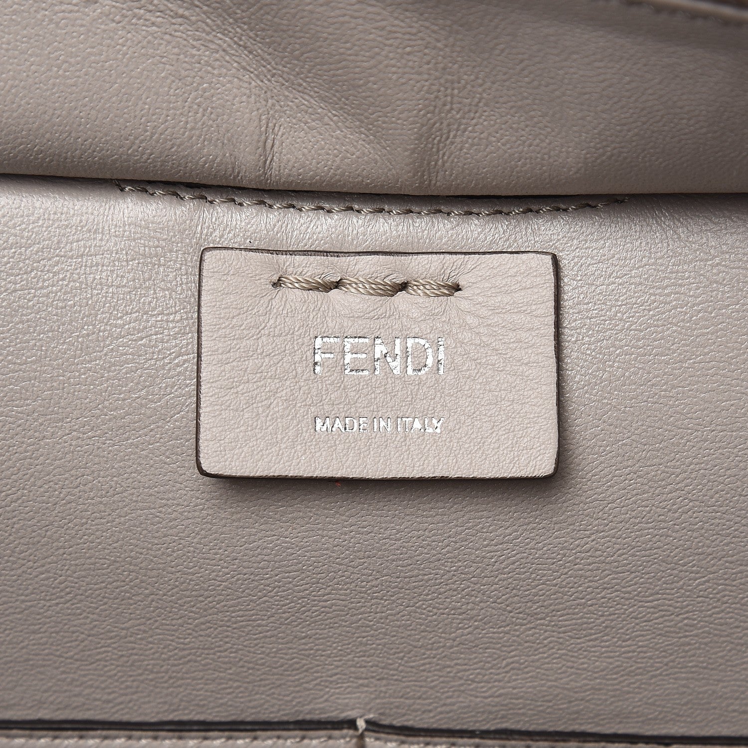 Fendi VItello Dolce Studded Petite 3Jours Tote Grigio Polvere Multicolor 6 of 9