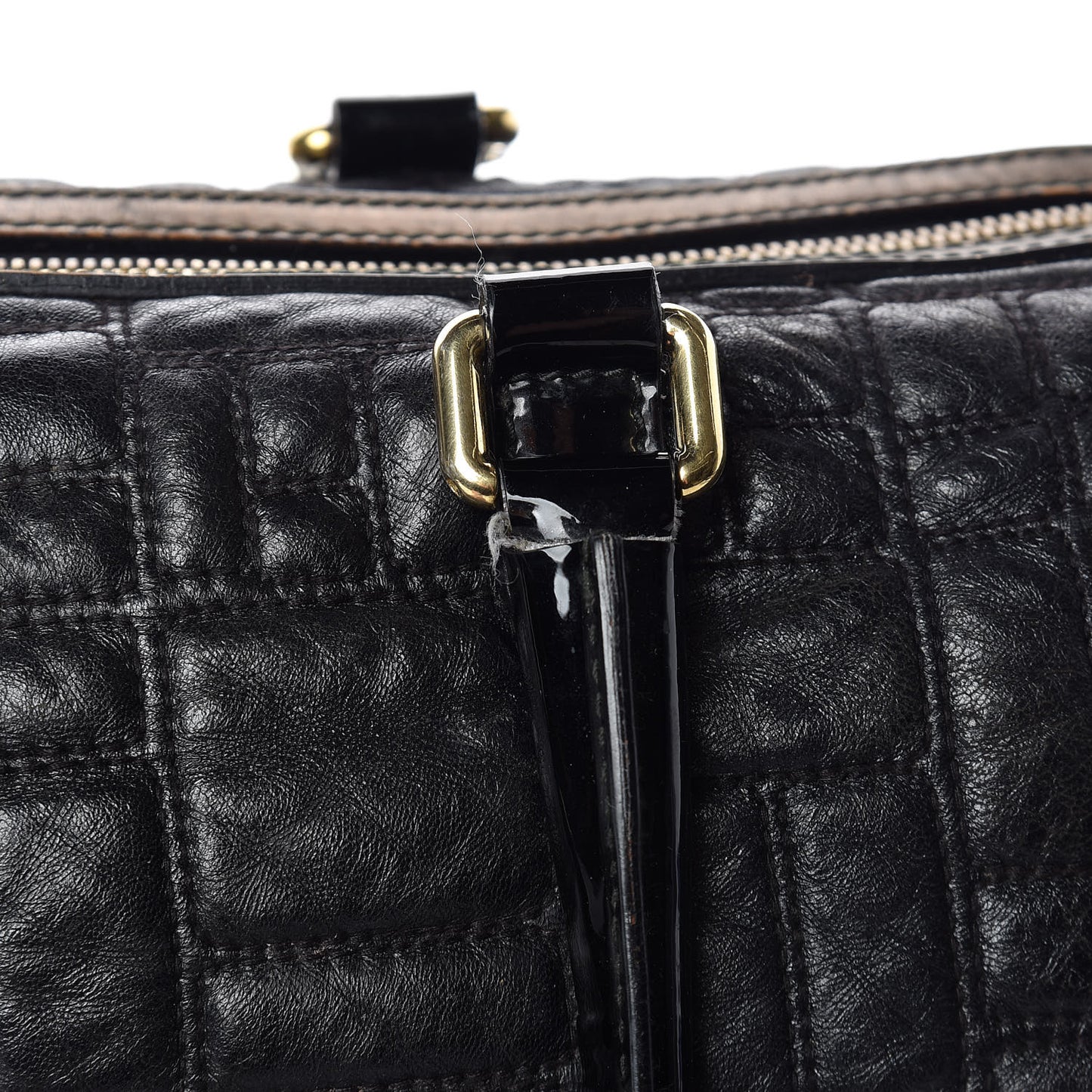 Calfskin Quilted Miss Marylou Hobo Bag Black