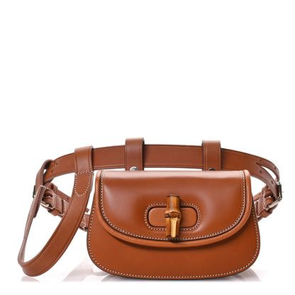 Gucci Calfskin Bamboo Mini 1947 Belt Bag 75 30 Tan 1 of 12
