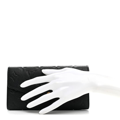 Louis Vuitton Empreinte Sarah Wallet NM Black 2 of 7