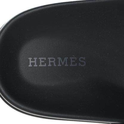 Hermes Calfskin Womens Chypre Sandals 35 Black 6 of 9